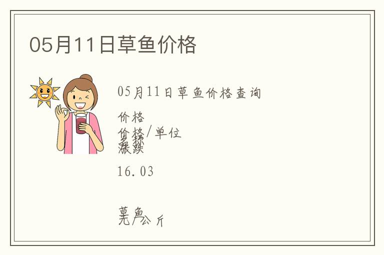 05月11日草魚價格