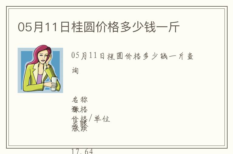 05月11日桂圓價格多少錢一斤