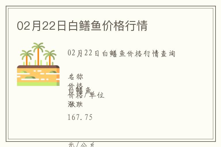 02月22日白鱔魚價格行情