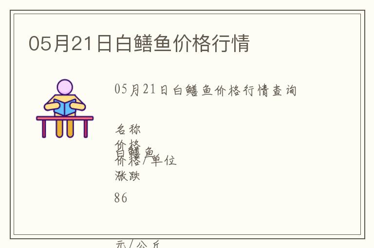 05月21日白鱔魚價格行情