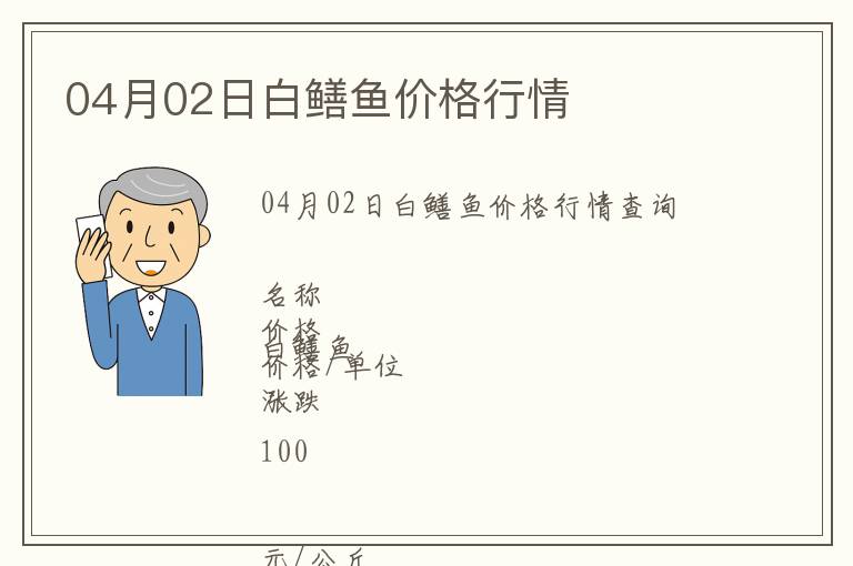 04月02日白鱔魚價格行情