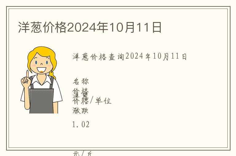 洋蔥價(jià)格2024年10月11日