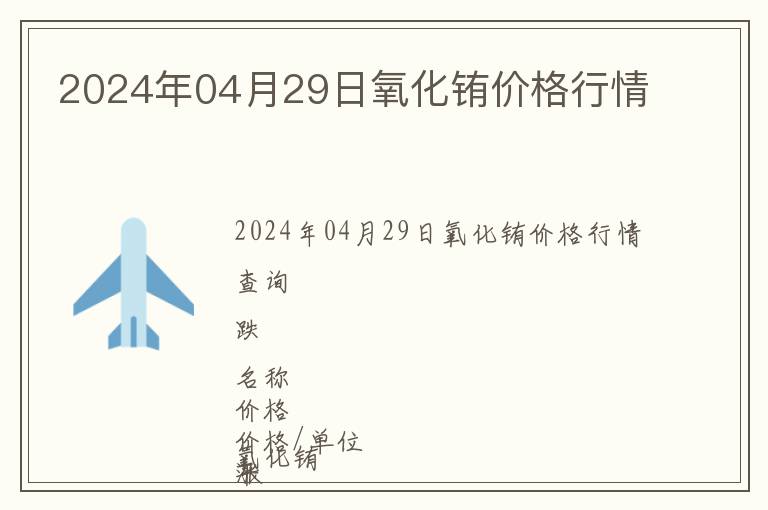 2024年04月29日氧化銪價(jià)格行情