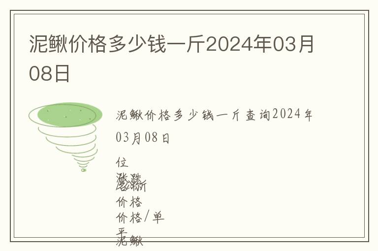泥鰍價(jià)格多少錢(qián)一斤2024年03月08日