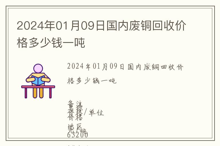 2024年01月09日國(guó)內(nèi)廢銅回收價(jià)格多少錢(qián)一噸