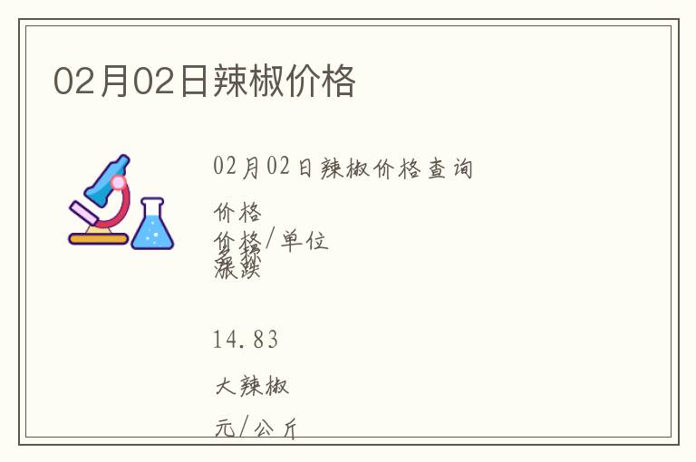 02月02日辣椒價格