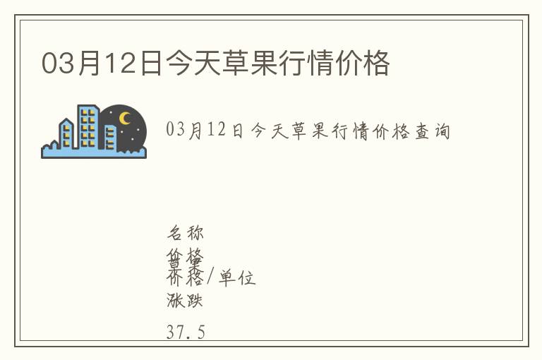03月12日今天草果行情價(jià)格